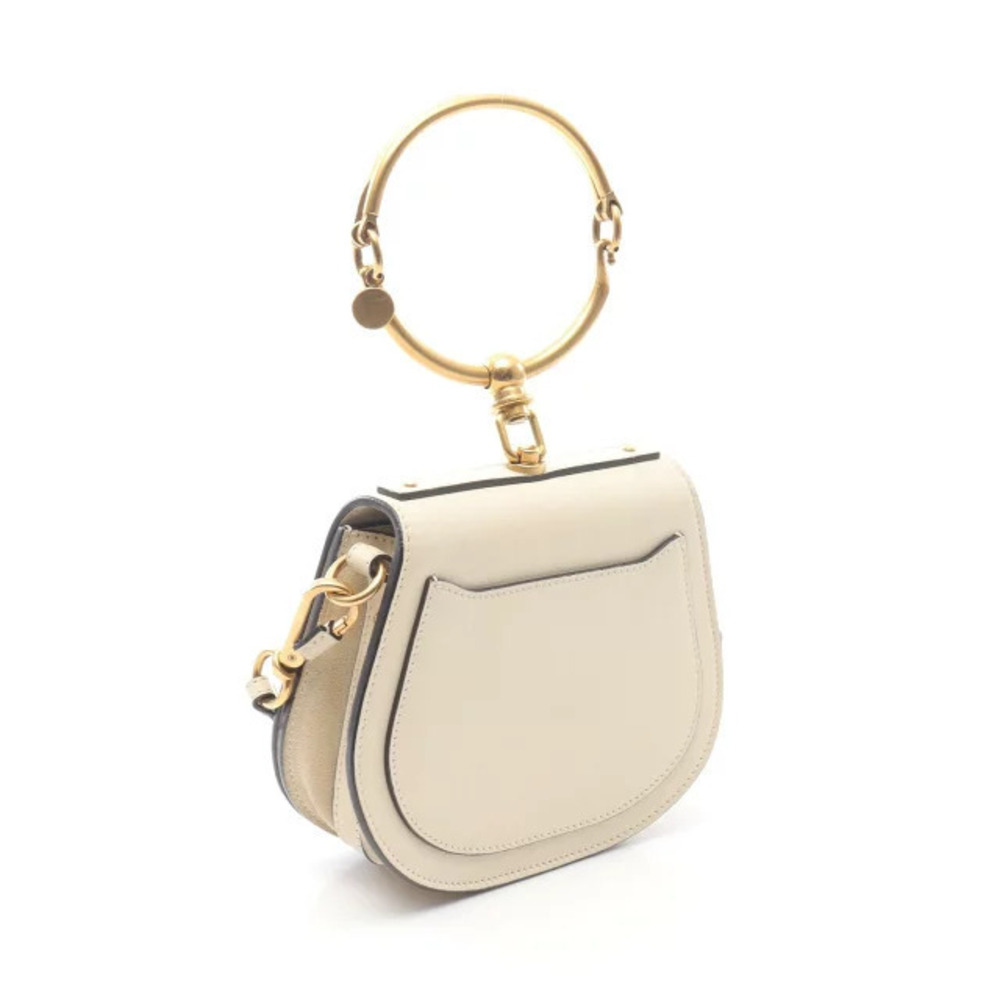 Chloe Nile Bracelet White Bag Handbag Ivory Leather